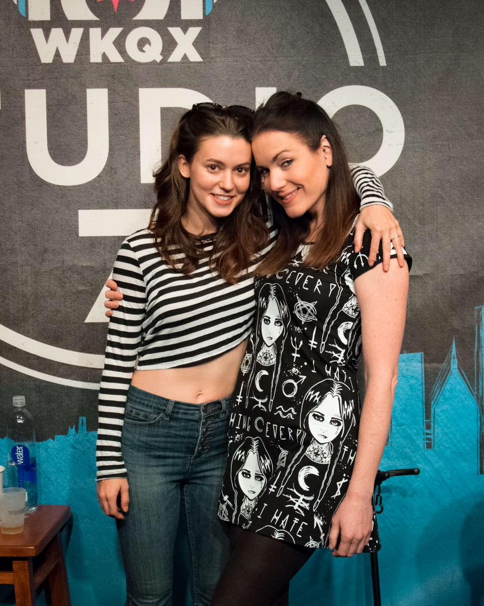 Lauren with Meg Myers in Studio 7