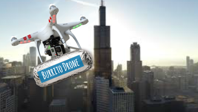 Burrito Drone Delivery Being Considered in Chicago??