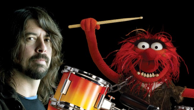 Dave Grohl To Drum Battle with Animal On The Muppets