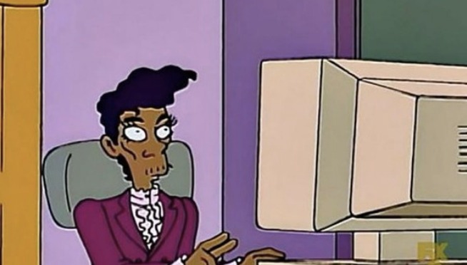 Read pages from The Simpsons’ Prince episode