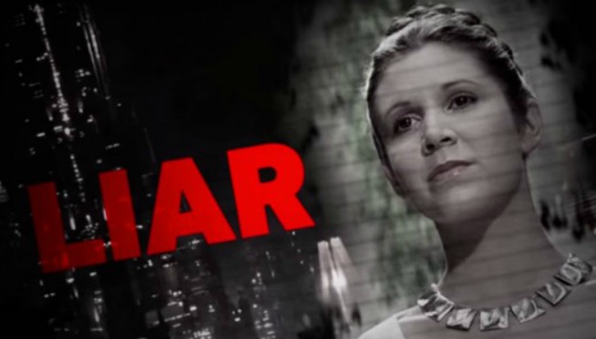 Star Wars political ad campaigns against Princess Leia