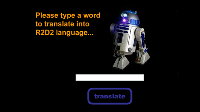 R2D2 Translator