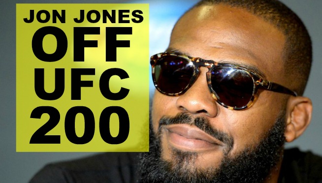 Jon Jones taken off UFC 200 due to allegations of doping