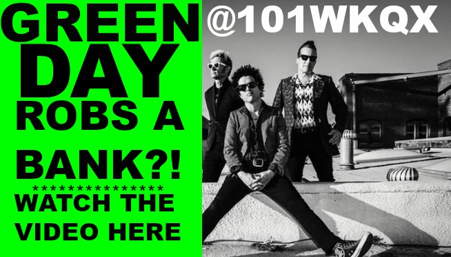 GREEN DAY ROBS A BANK in the video for ‘Bang! Bang!’