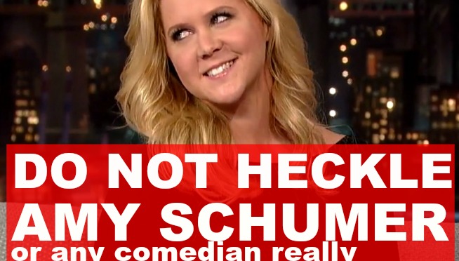 Amy Schumer crushes a sexist heckler (VIDEO)