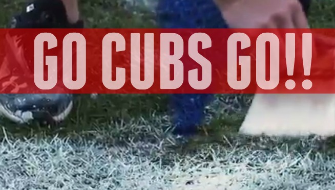 Arts and crafts time at the Friendly Confines.