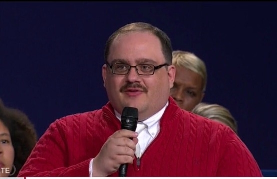Brian & Lou with Ken Bone and His Red Sweater.