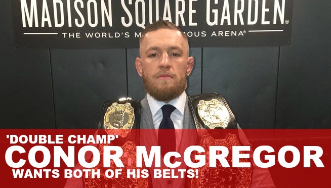 VIDEO: Conor McGregor really wants his UFC championship title belt