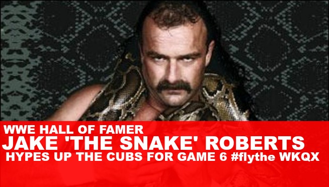 VIDEO: WWE legend Jake ‘the Snake’ Roberts hypes up the Cubs