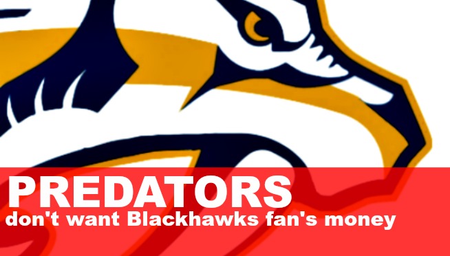 Nashville Predadtors block Blackhawk fans from buying tickets