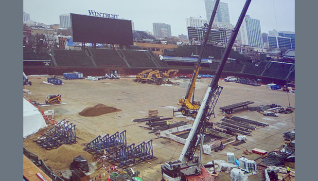 Wrigley Field Is A Construction War Zone