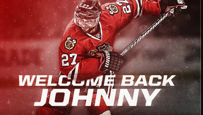 Johnny Oduya returns to the Blackhawks!