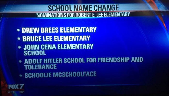 Let The Internet Rename An Elementary School